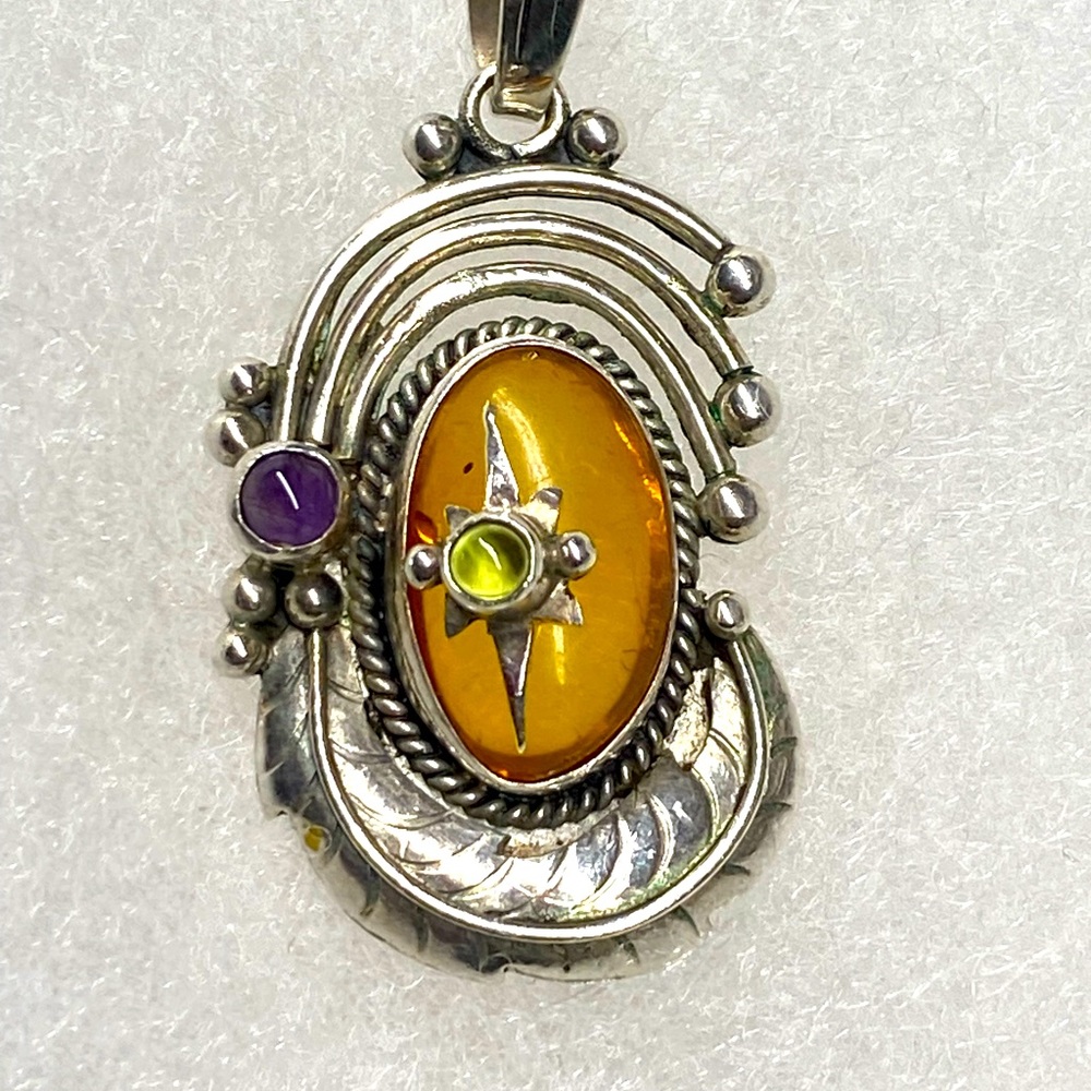 Estate multi stone necklace